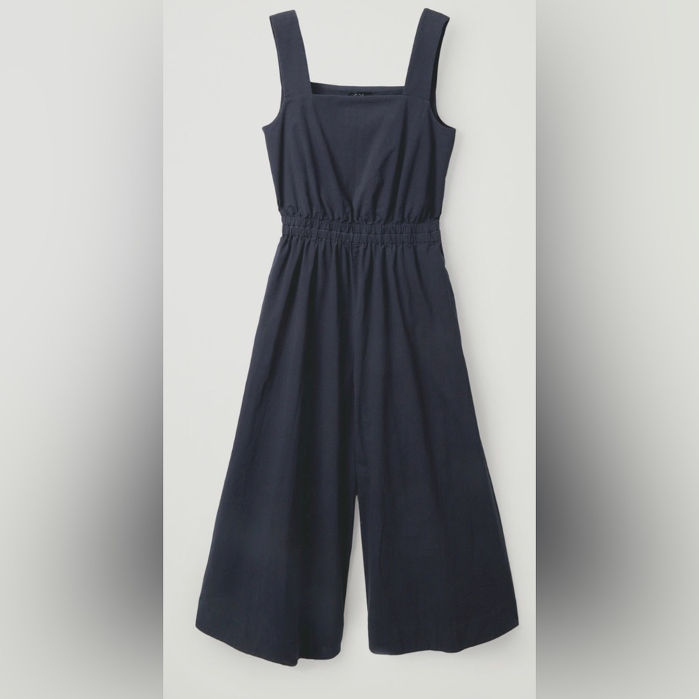 COS wide-leg cotton jumpsuit with cut back, Size 8